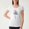 Ona TATUUM T-Shirty | T-Shirt Damski Z Miejscowym Roslinnym Nadrukiem Antonia 2