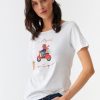 Ona TATUUM T-Shirty | Taliowany T-Shirt Damski Z Misiem Uszatkiem Mikajana 1